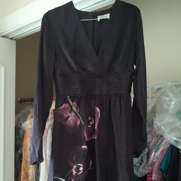 Altuzarra Target Purple Orchids Dress Size 2  NWOT - Picture 2 of 6